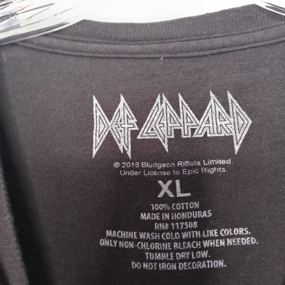 Def Leppard black graphic tee size XL - Picture 4 of 5